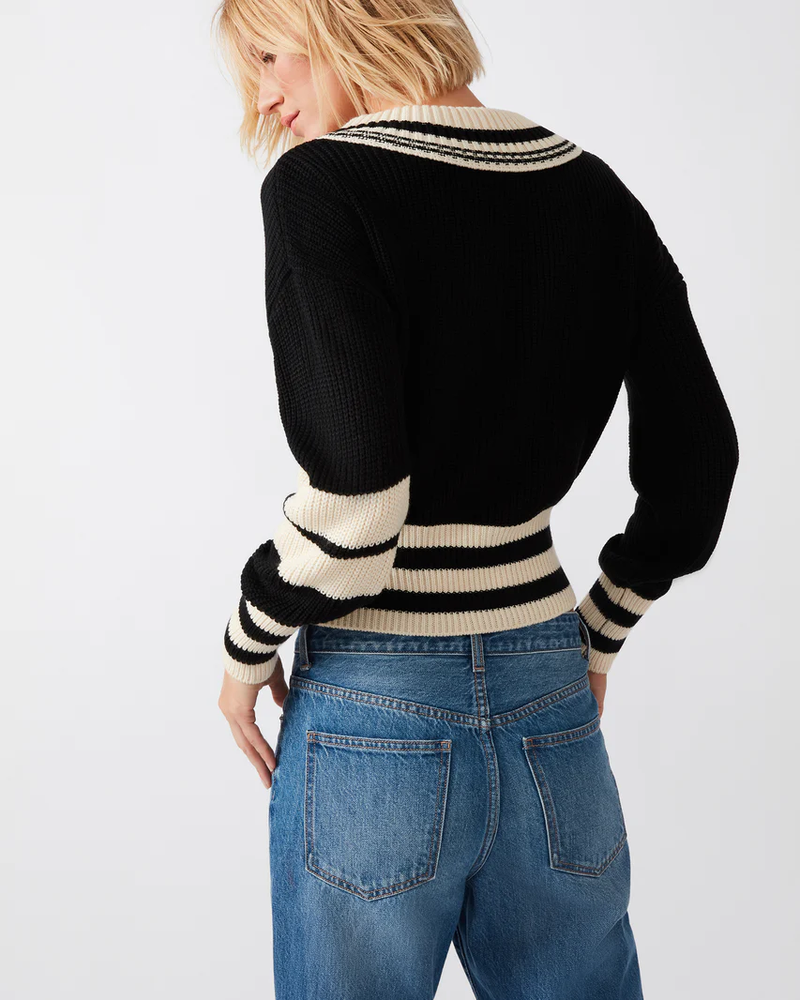 STEVE MADDEN: JEN SWEATER - BLACK MULTI