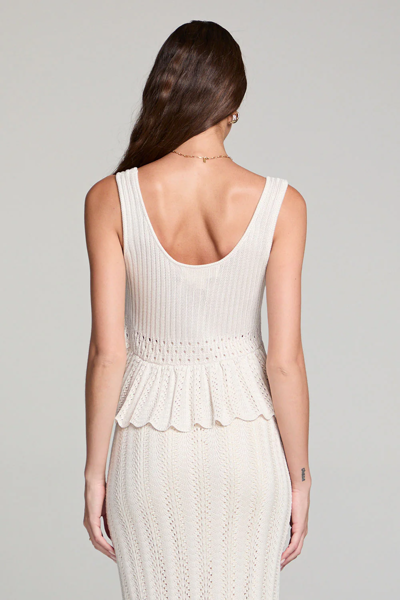 SALTWATER LUXE: GAELLE SWEATER TANK - NATURAL