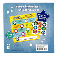 WELCOME TO THE BIG BROTHER CLUB BOARD BOOK, STICKER BADGES, AND A REWARD CHART