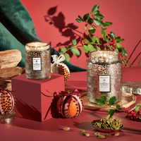 VOLUSPA: GILT POMANDER & HINOKI SMALL JAR CANDLE 5.5oz