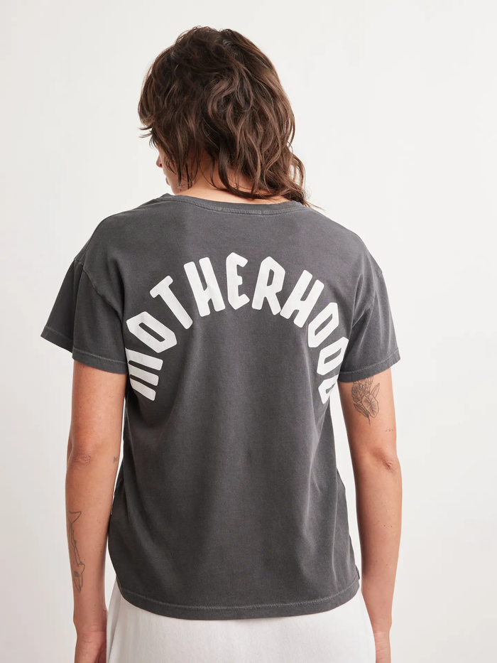 SELF CONTRAST: MOTHERHOOD CHERIE T-SHIRT - GRANITE