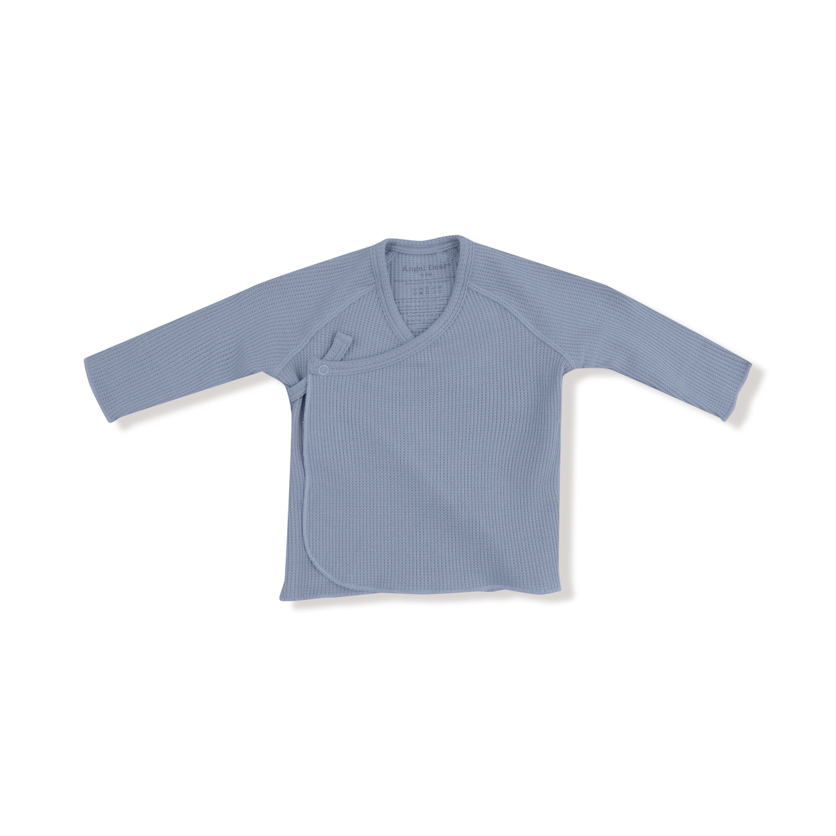 ANGEL DEAR: LONG SLEEVE KIMONO TOP & FOOTED PANT SET - BLUE BLIZZARD
