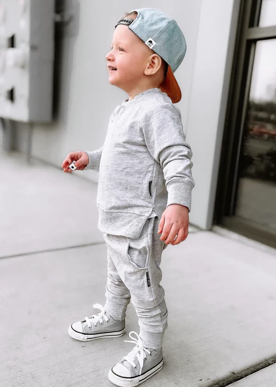 LITTLE BIPSY: JOGGER - GREY