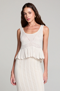 SALTWATER LUXE: GAELLE SWEATER TANK - NATURAL