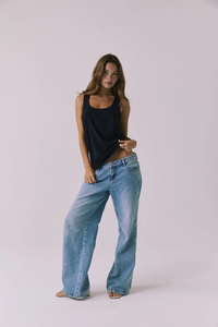 CHASER: GLORIA BLACK TANK TOP