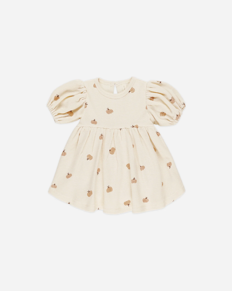 QUINCY MAE: WAFFLE BABYDOLL DRESS || PUMPKINS