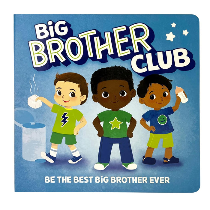 WELCOME TO THE BIG BROTHER CLUB BOARD BOOK, STICKER BADGES, AND A REWARD CHART