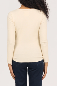 DEAR JOHN: EDIE LONG SLEEVE TEE WHITECAP GRAY