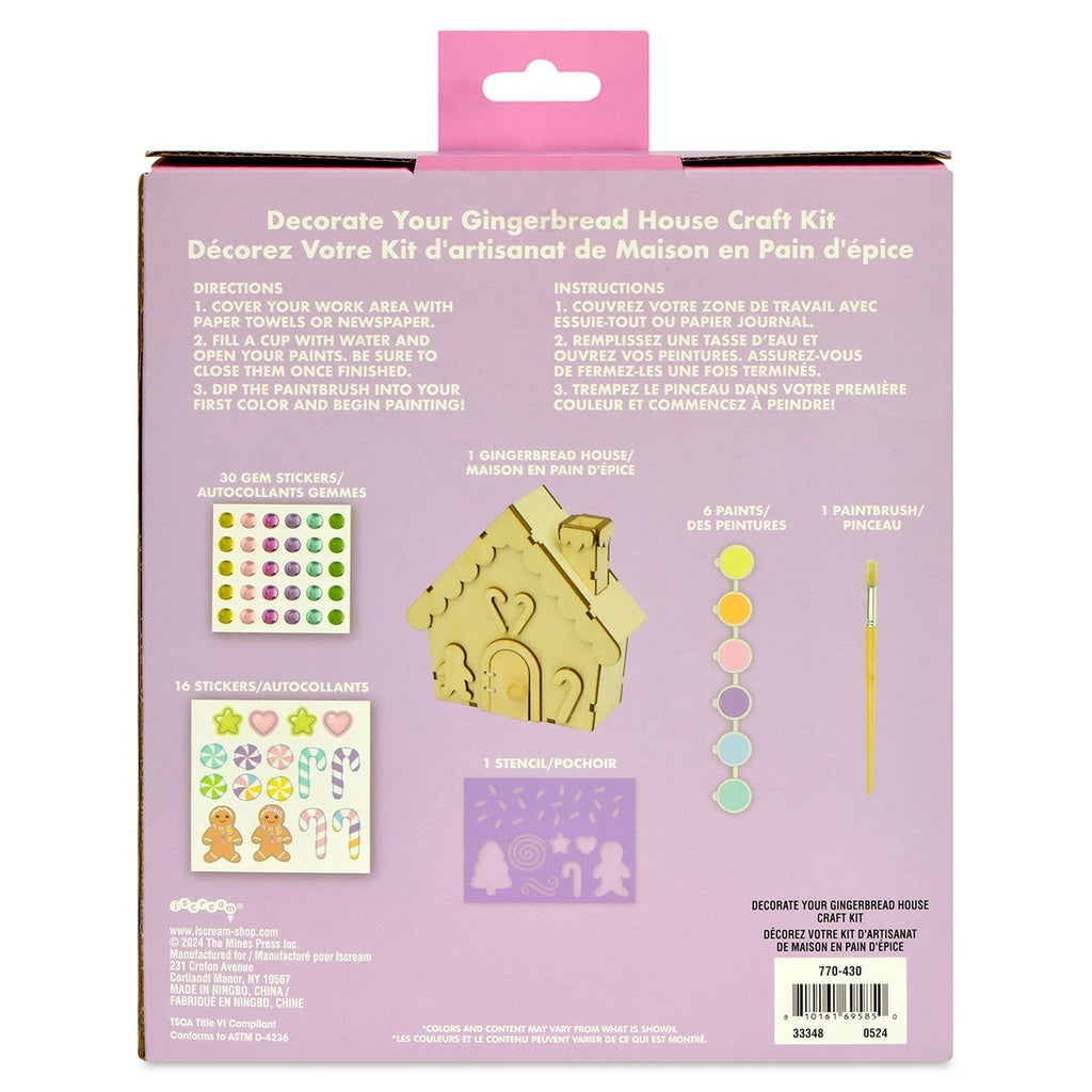 ISCREAM: DECORATE YOUR GINGERBREAD HOUSE CRAFT KIT