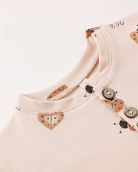 QUINCY MAE: LOVE BUG RELAXED JUMPSUIT - PETAL