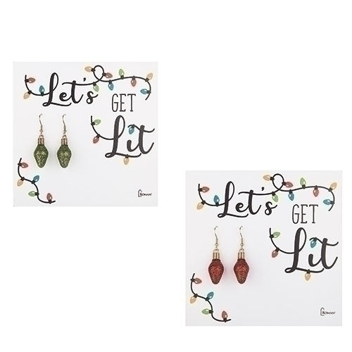 LET'S GET LIT XMAS LIGHT EARRINGS