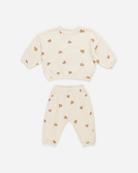 QUINCY MAE: WAFFLE SLOUCH SET || PUMPKINS