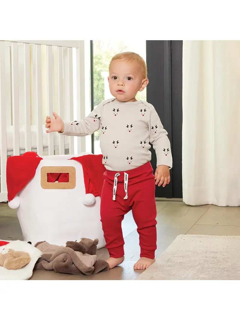 STEPHAN BABY: MERRY JOGGER PANTS - RED