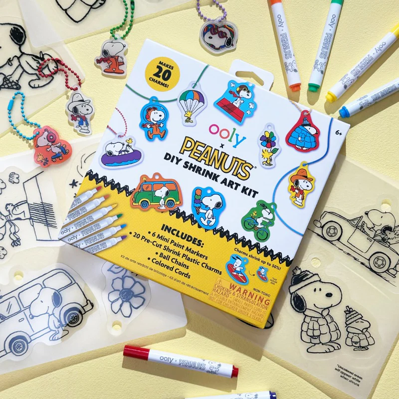 OOLY: X PEANUTS DIY SHRINK ART KIT