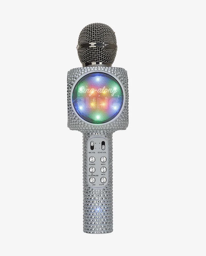 TRENDTECH: KARAOKE MICROPHONE & BLUETOOTH SPEAKER - SILVER BLING