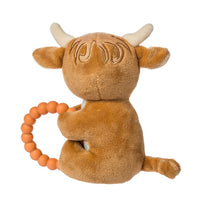 MARY MEYER: HETTY HIGHLAND COW TEETHER RATTLE – 6″
