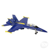 DIE-CAST PULL BACK F-18 BLUE ANGEL - 9"