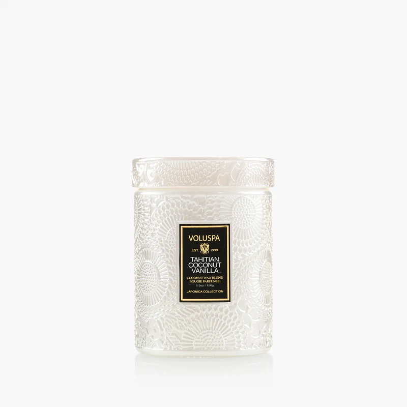 VOLUSPA: TAHITIAN COCONUT VANILLA SMALL JAR CANDLE - 5.5 OZ