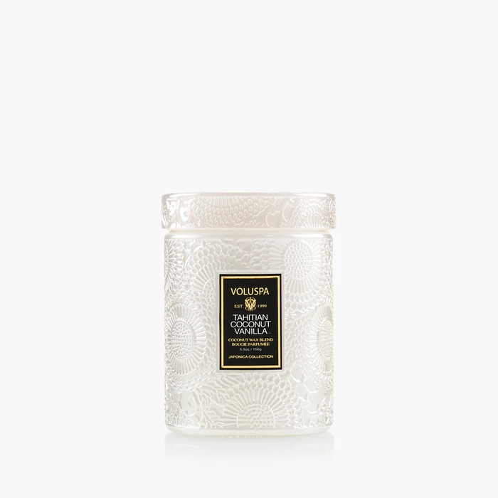 VOLUSPA: TAHITIAN COCONUT VANILLA SMALL JAR CANDLE - 5.5 OZ