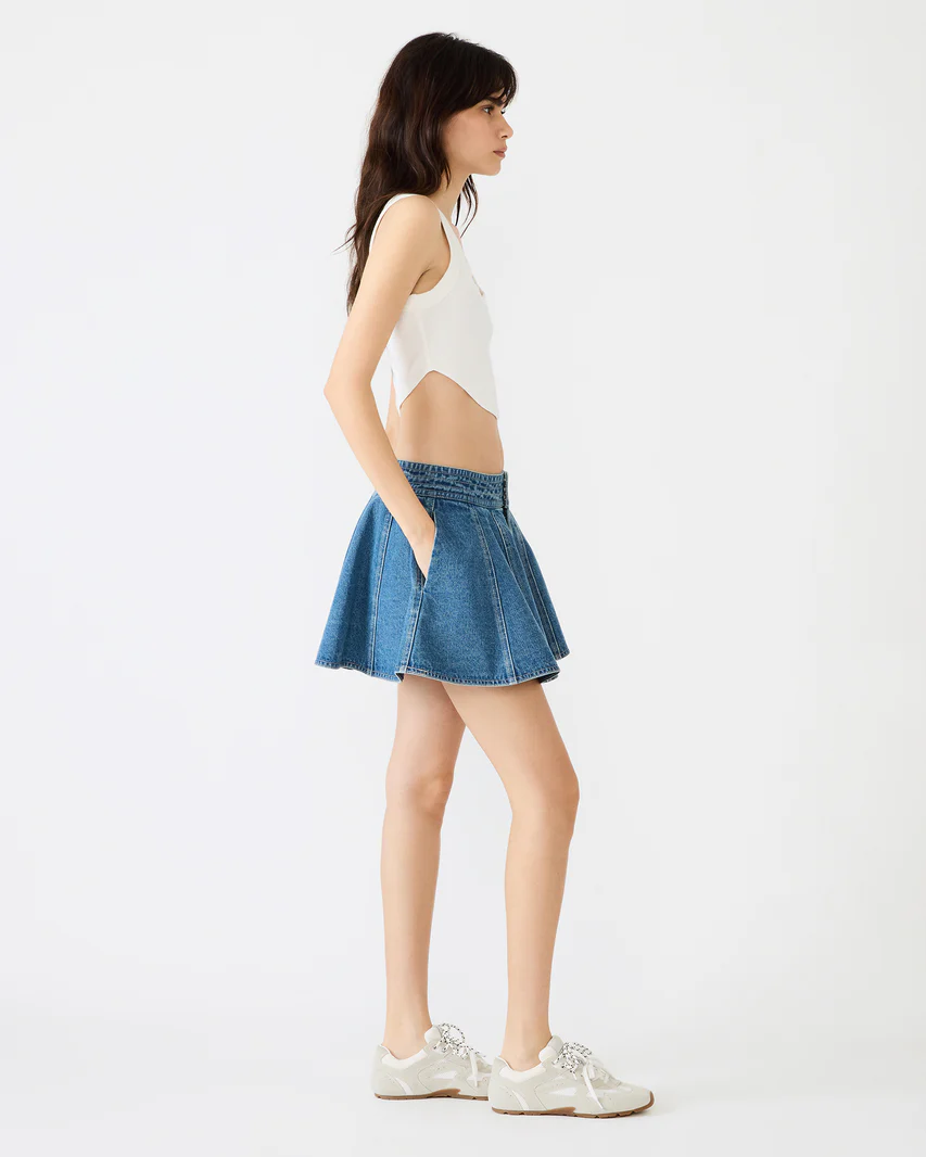 STEVE MADDEN: LILLIANY SKIRT - ARUBA BLUE
