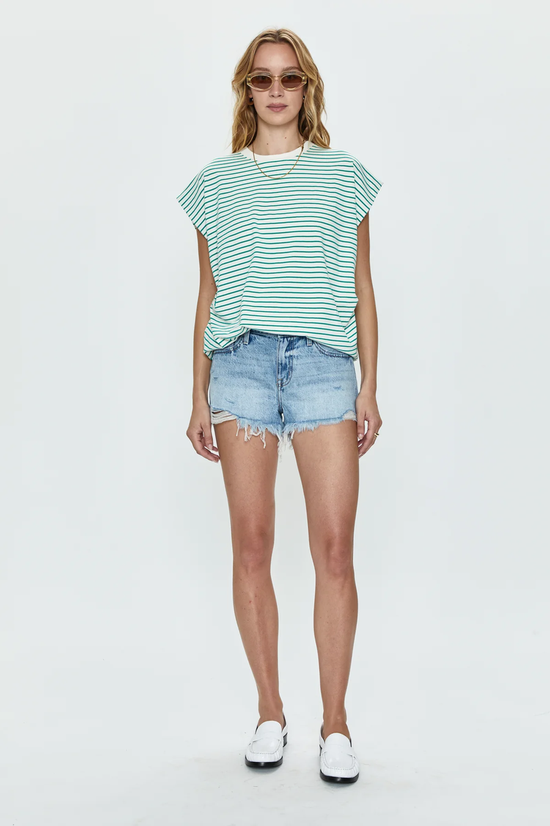 PISTOLA: GIGI LOW RISE SHORT - VIVID DISTRESSED