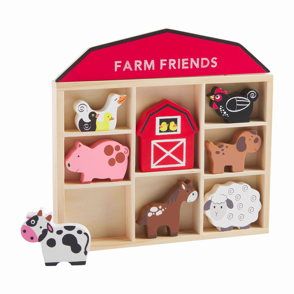 MUD PIE: FARM ANIMAL TOY SET