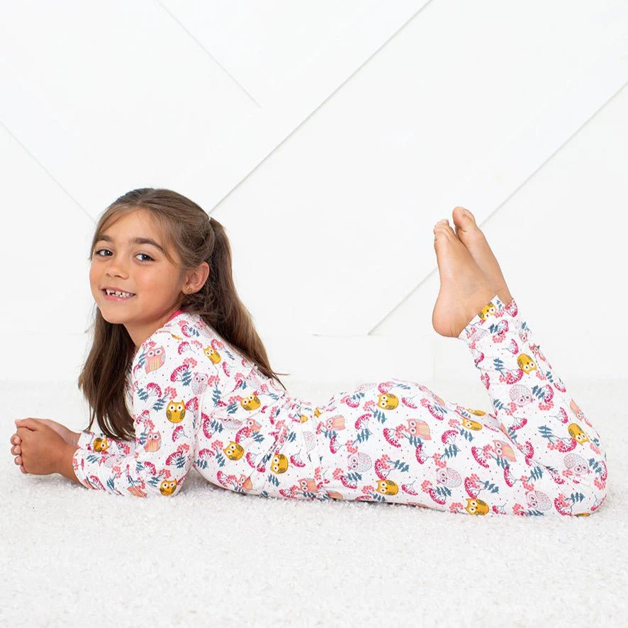 BESTAROO: HOOT & BLOOM PAJAMA SET