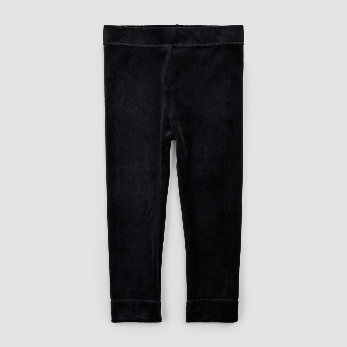 MILES THE LABEL: GLITTER BOW PRINT ON OFF-WHITE SWEATSHIRT & BLACK VELOUR LEGGINGS SET