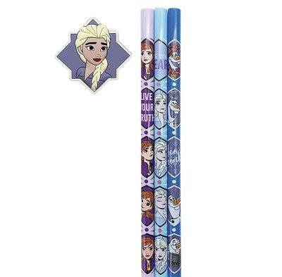 DISNEY: FROZEN BPA-FREE REUSABLE STRAWS WITH POUCH (3-PACK)