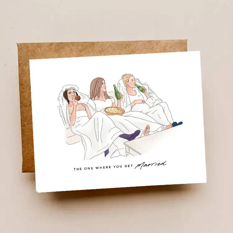 MADDON PAPER CO: FRIENDS WEDDING CARD