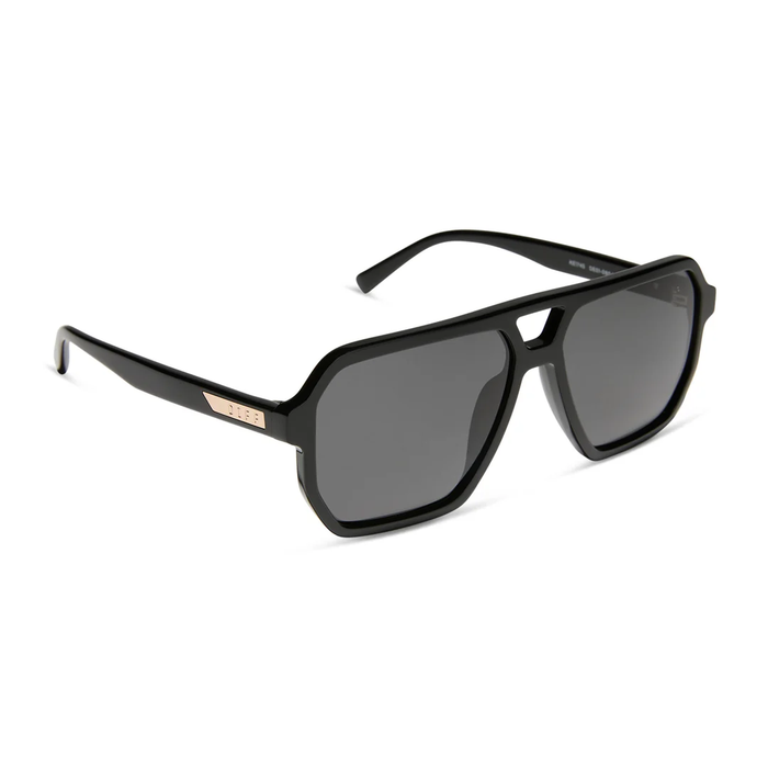 DIFF EYEWEAR: CAMERON - BLACK + GREY POLARIZED