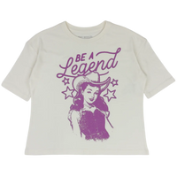 TINY WHALES: BE A LEGEND SUPER TEE - PARCHMENT