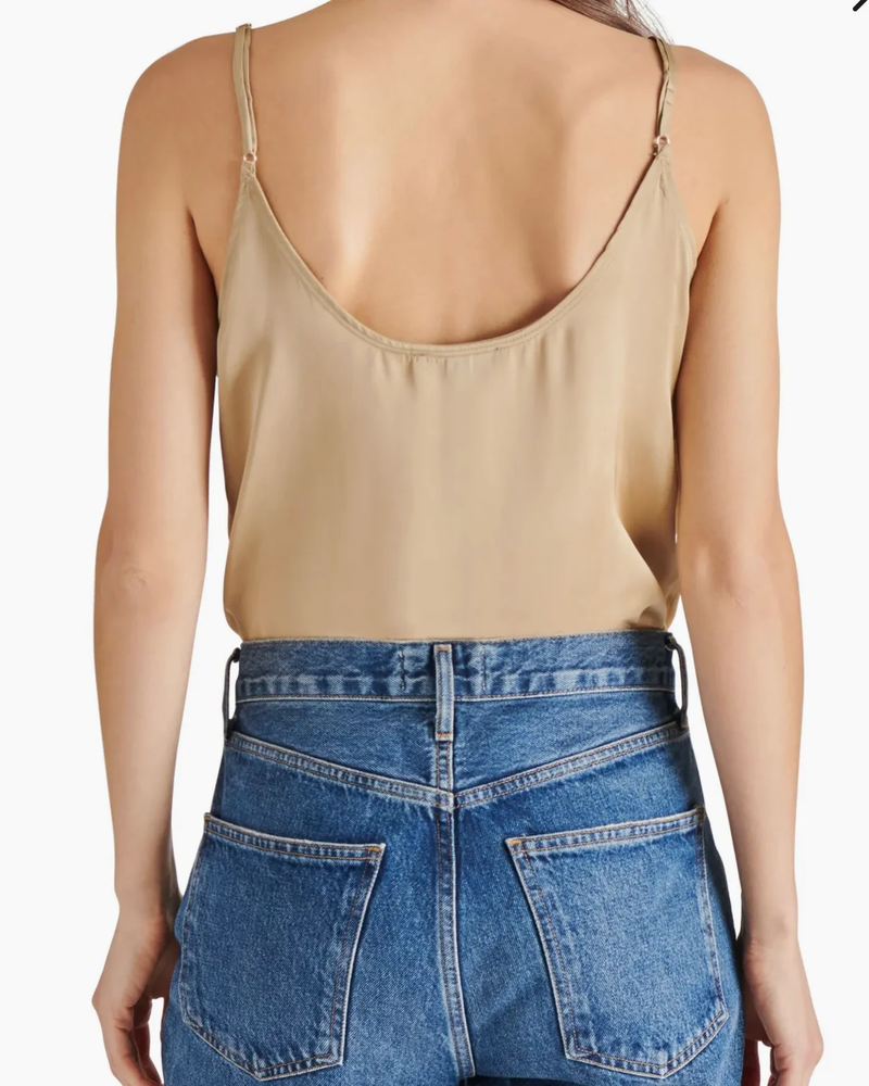 STEVE MADDEN: EMERSYN CAMISOLE BODYSUIT - WOOD THRUSH