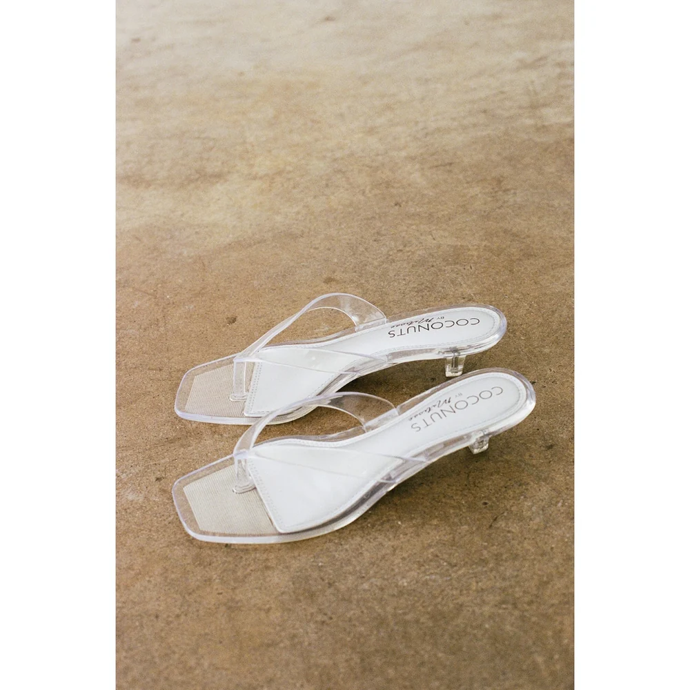 COCONUTS BY MATISSE: MARGO JELLY SANDAL - CLEAR