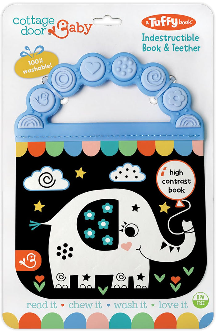 TUFFY BOOK: LOOK, LOOK, BABY! RHYME TIME HIGH CONTRAST WASHABLE, CHEWABLE,  INDESTRUCTIBLE TEETHING BOOK