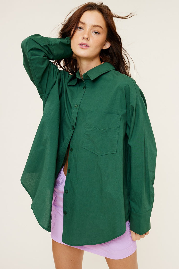 SICILY SHIRT - DEEP GREEN