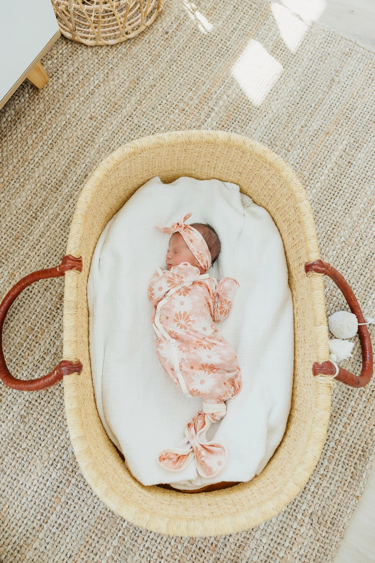 COPPER PEARL: PENNY NEWBORN KNOTTED GOWN