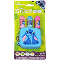 DISNEY: STITCH 3-PIECE PLANT BASED LIP BALM WITH SILICONE COIN BAG