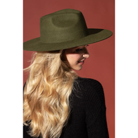 100% AUSTRALIAN WOOL TEARDROP PANAMA HAT-BLANK