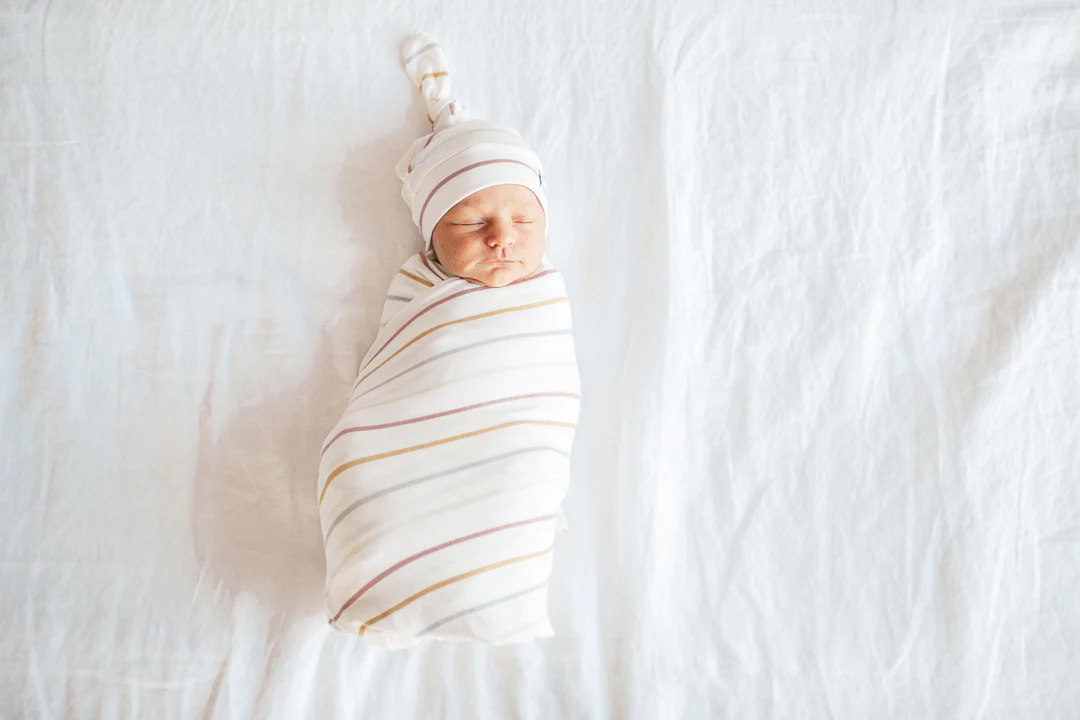 COPPER PEARL: PIPER KNIT SWADDLE BLANKET