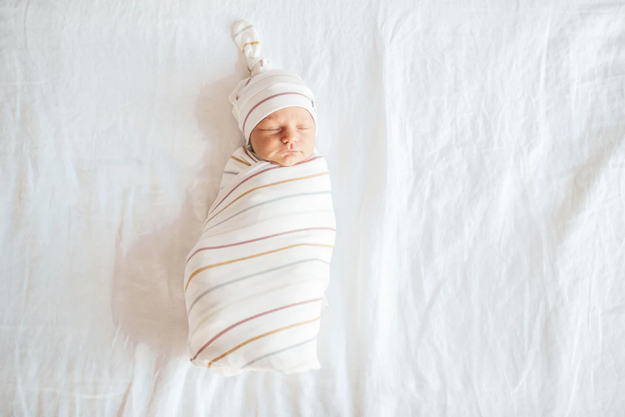 COPPER PEARL: PIPER KNIT SWADDLE BLANKET