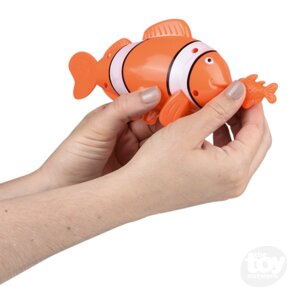 PULL-STRING CLOWNFISH BATH TOY - 7"