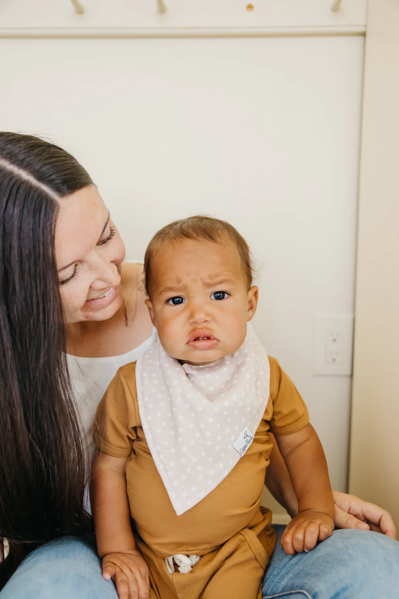 COPPER PEARL: VANCE BABY BANDANA BIBS (4-PACK)