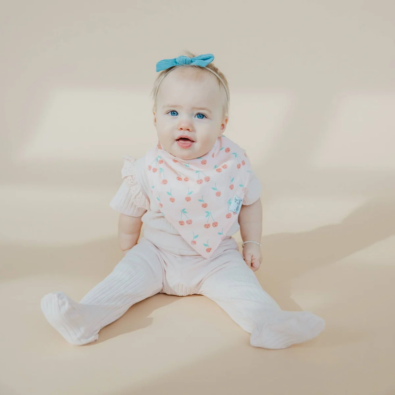 COPPER PEARL: CHEERY BABY BANDANA BIBS (4-PACK)