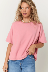PROJECT SOCIAL T: SUAREZ BOXY TEE - SW FLAMINGO