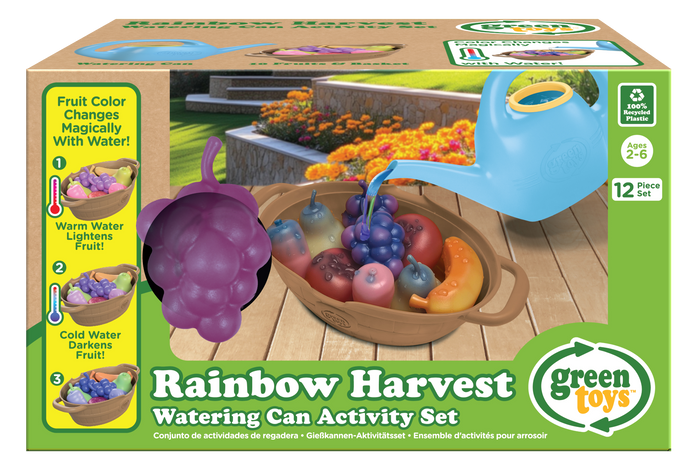 GREEN TOYS: RAINBOW HARVEST - COLOR-CHANGING WATER ACTIVITY SET