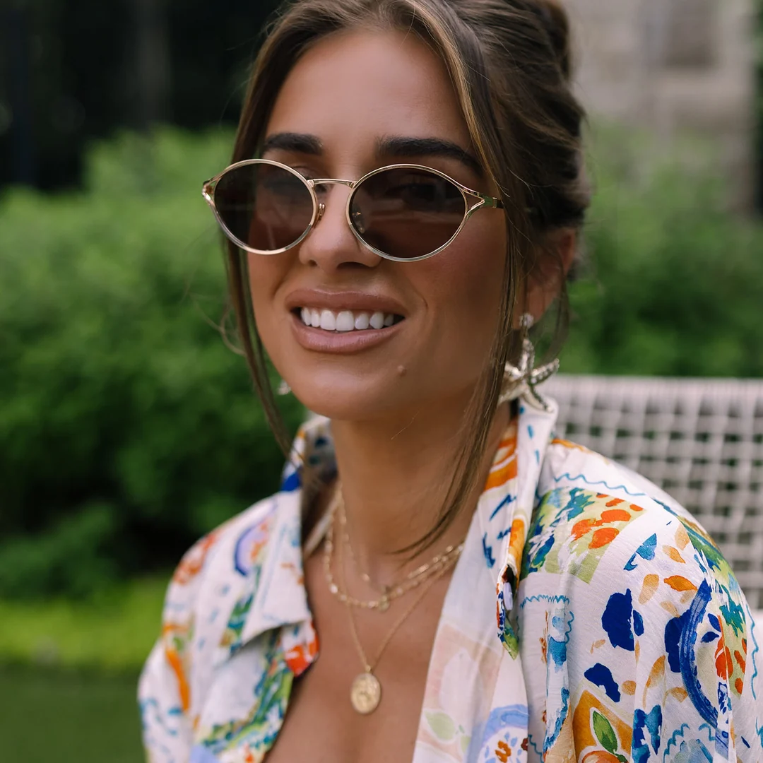 DIFF EYEWEAR: LIMONCELLO - GOLD + BROWN