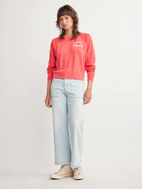 SELF CONTRAST: MOTHERHOOD MACKINLEY SWEATSHIRT - WATERMELON