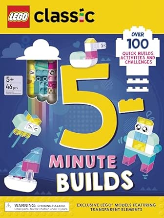 LEGO® CLASSIC: 5-MINUTE BUILDS ACTIVITY BOOK (46-PIECE)