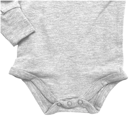 LITTLE BIPSY: LONG SLEEVE ONEPIECE - GREY